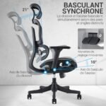 Mécanisme de basculement synchrone du fauteuil Draco