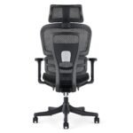 Fauteuil Draco ergonomique noir, vue de dos