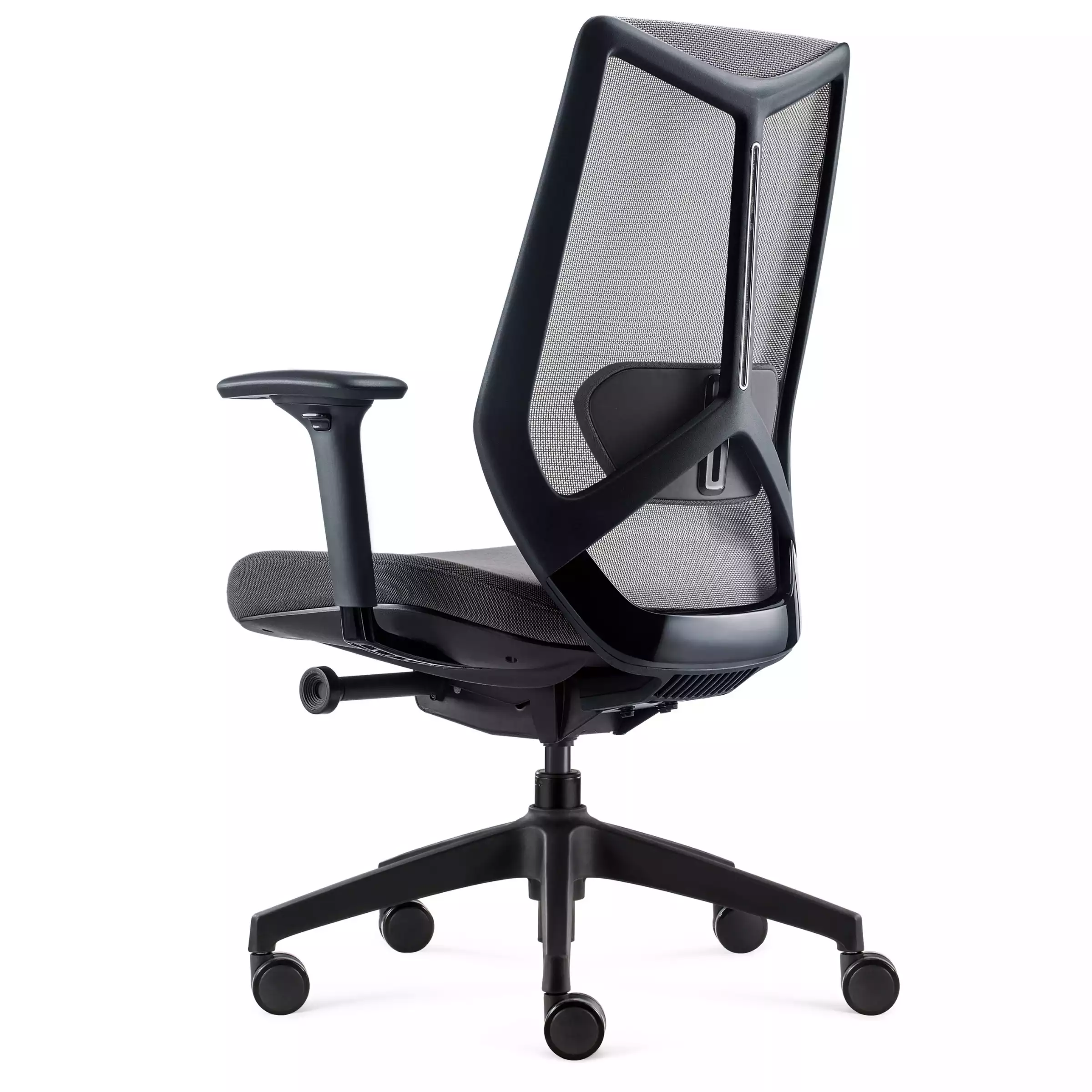 Fauteuil de bureau Arco gris 3/4 arrière gauche