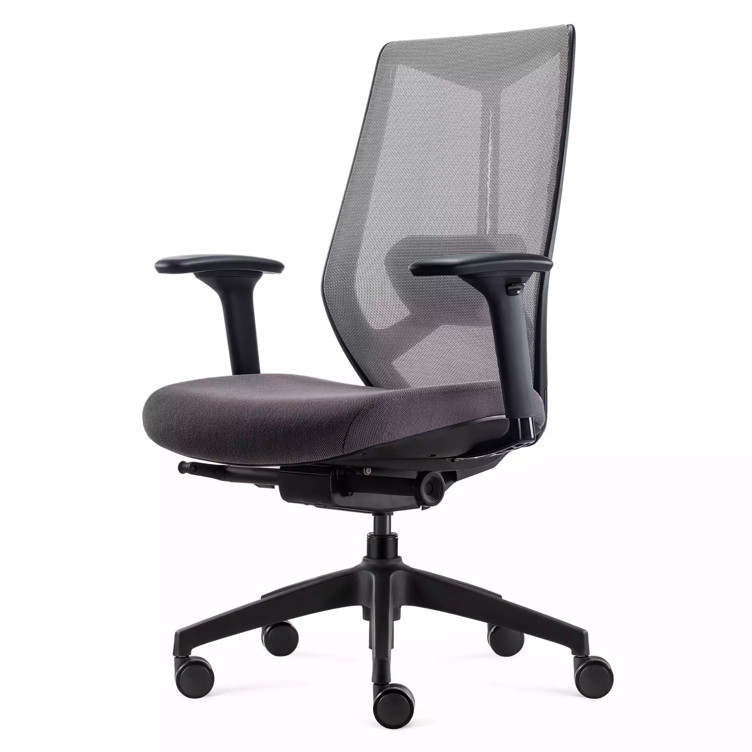 Fauteuil ergonomique Arco gris 3/4 avant gauche