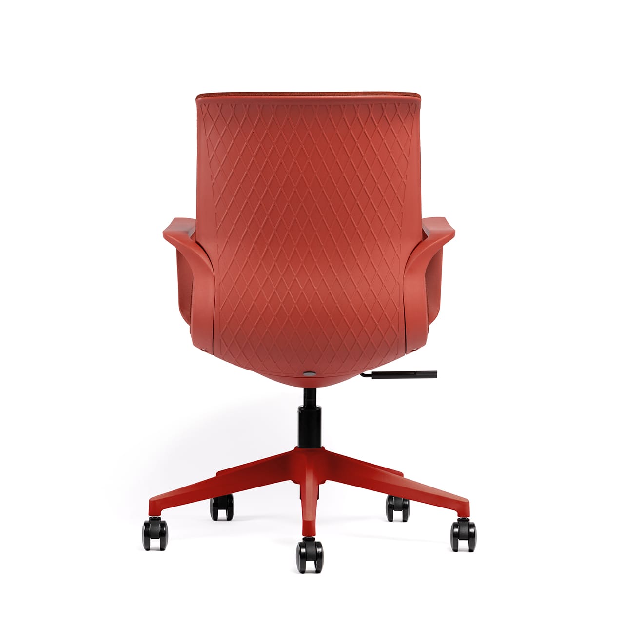 Fauteuil visiteur IZAO rouge – Vue de dos