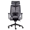 Fauteuil Arco gris avec têtière - Vue de dos