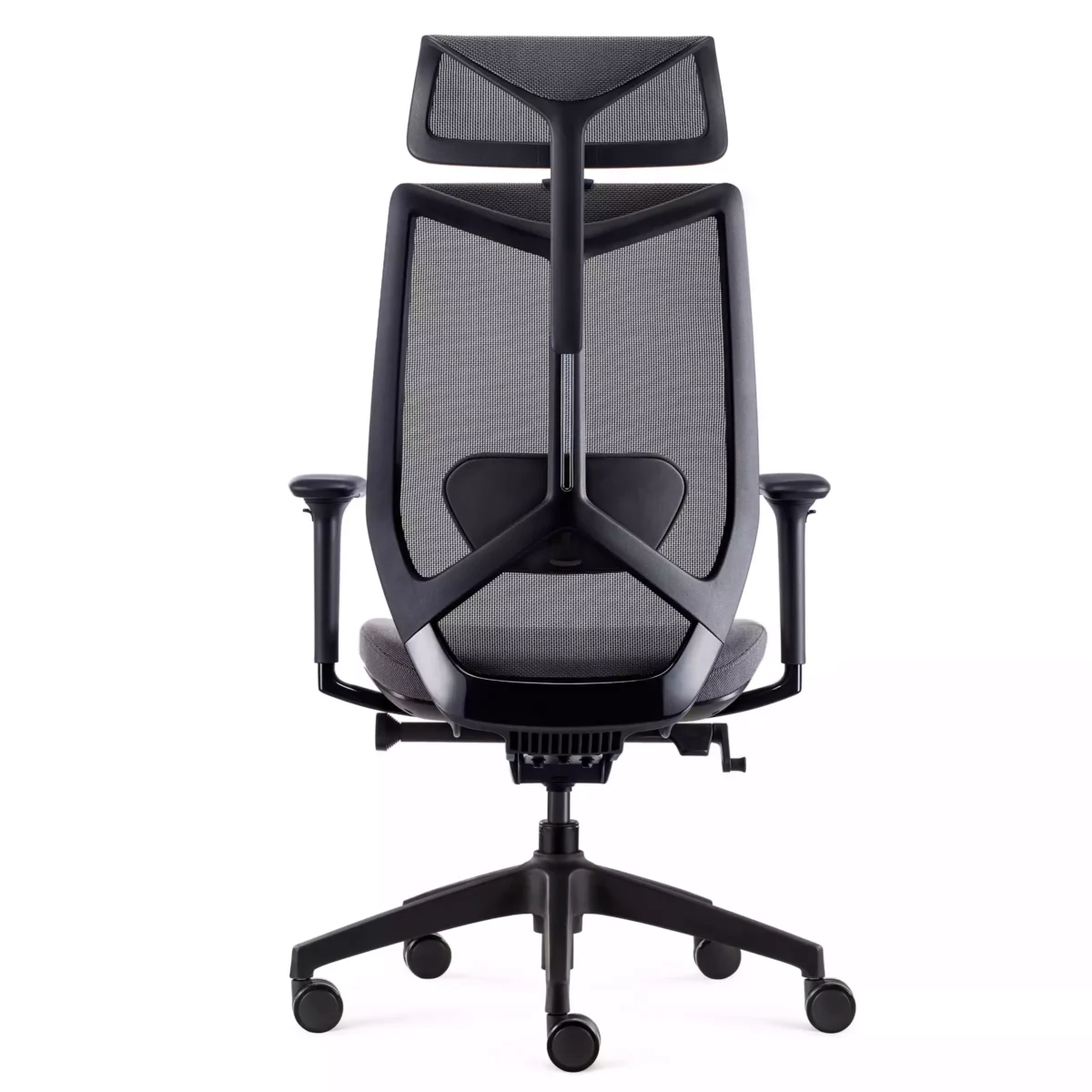 Fauteuil Arco gris avec têtière - Vue de dos