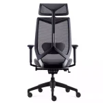 ARCOTET-656-GRIS_1-min Fauteuil Arco gris avec têtière - Vue de dos