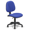 Fauteuil Star bleu – Vue 3/4 avant sans accoudoirs