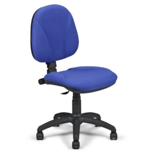 Fauteuil Star bleu – Vue 3/4 avant sans accoudoirs