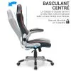 Fauteuil gaming CENTAURE baquet noir rouge - Thumbnail Image 4