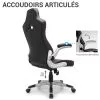 Fauteuil gaming CENTAURE baquet noir rouge - Thumbnail Image 5