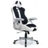 Chaise gaming IXION blanche et noire confortable – Waytex