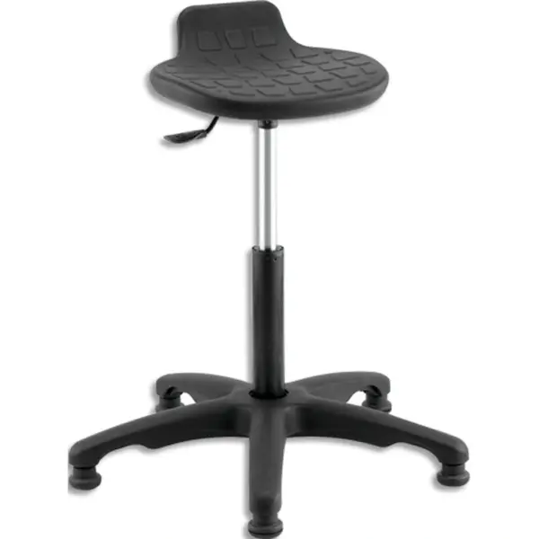 Tabouret assis-debout polyuréthane – noir | Sokoa