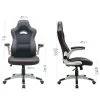 Fauteuil gaming CENTAURE baquet noir rouge - Thumbnail Image 6