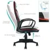 Chaise gaming pas cher ALBALI noir et gris - Thumbnail Image 6