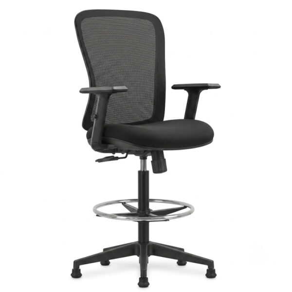 Siège assis-debout noir RAXUS – assise 64 à 88 cm | Waytex