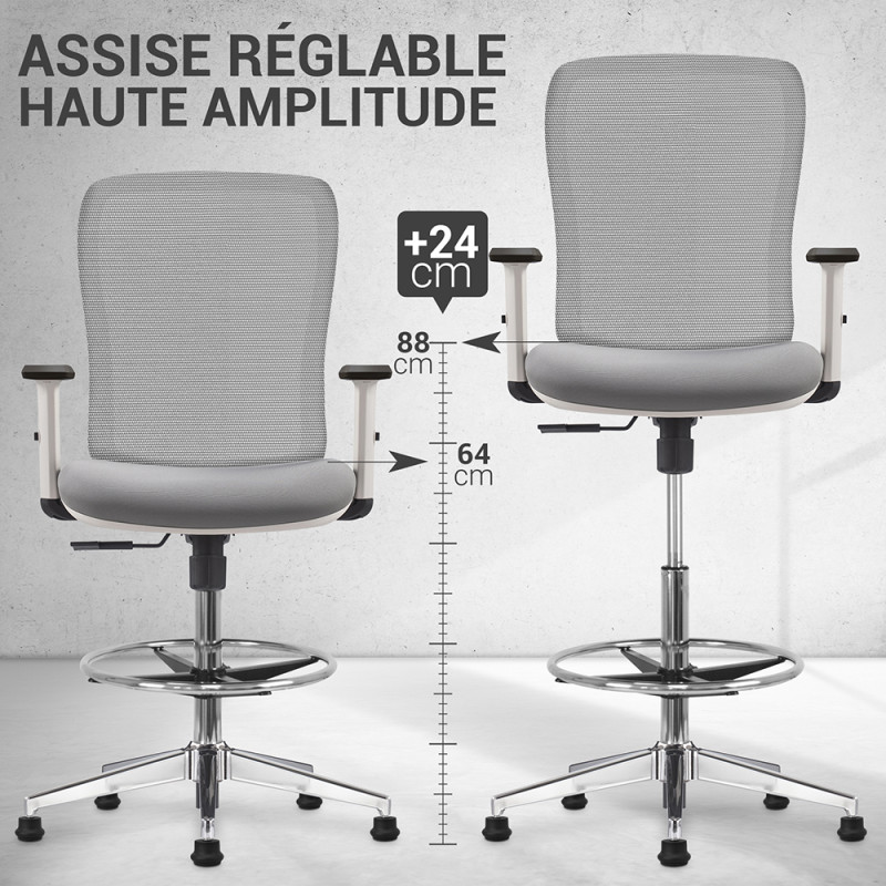 78043-Siege-Fauteuil-de-bureau-Assis-Debout--SOKOR--Pieds-fixes---Gris (1)