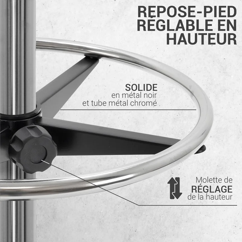 Siège assis-debout SOKOR – piètement chromé - Waytex