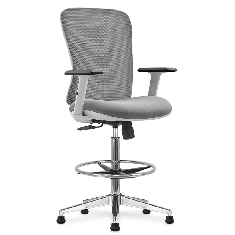 78043-Siege-Fauteuil-de-bureau-Assis-Debout--SOKOR--Pieds-fixes---Gris