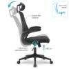 Fauteuil de bureau CELINE - Thumbnail Image 5