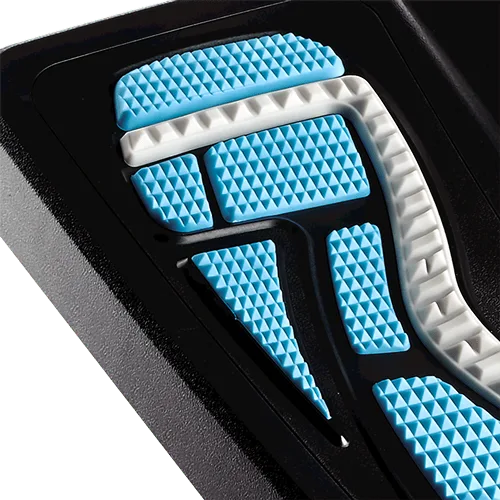 Repose-Pieds Énergisant Fellowes – détail de la surface de massage