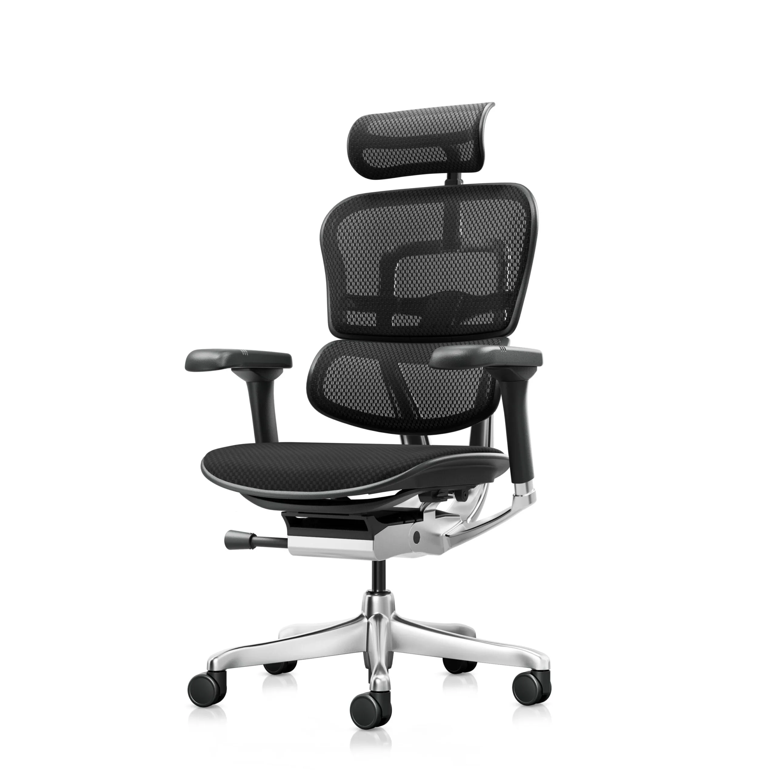 Fauteuil Ergohuman Elite 24h/24 assise tissu noir – Image 1