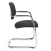 Fauteuil visiteur tapissé HANS-K – noir | ACT' - Thumbnail Image 3