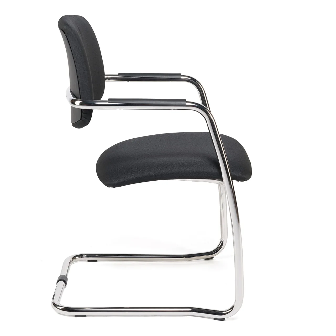 Fauteuil visiteur tapissé HANS-K – noir | ACT' – Image 3