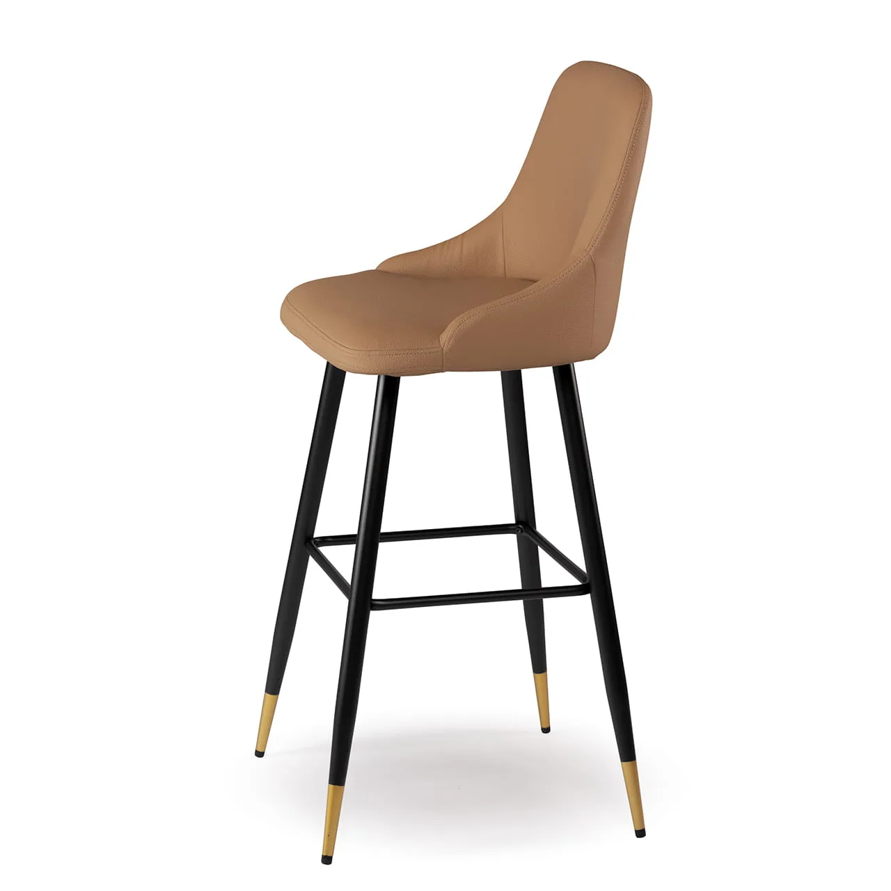Tabouret de bar simili cuir Kiko – 2 coloris | ACT' – Image 1