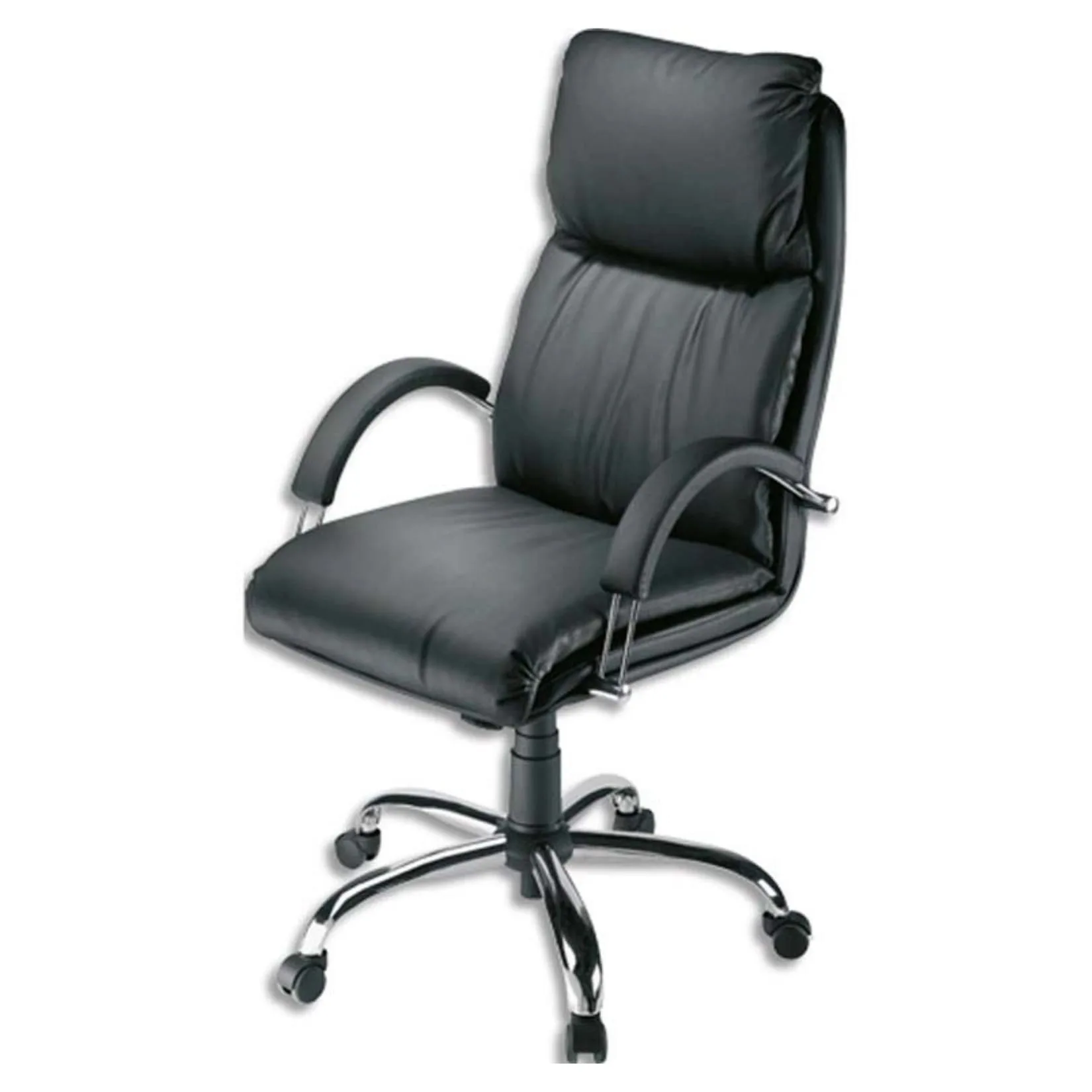 Fauteuil de bureau croûte de cuir NADIR | Nowy Styl – Image 2