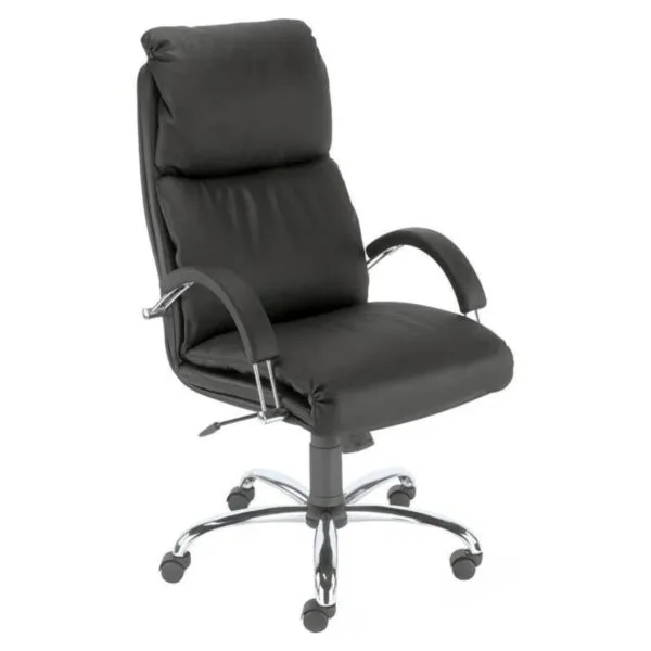 Fauteuil de bureau croûte de cuir NADIR – Nowy Styl