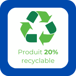 Produit 20% recyclable