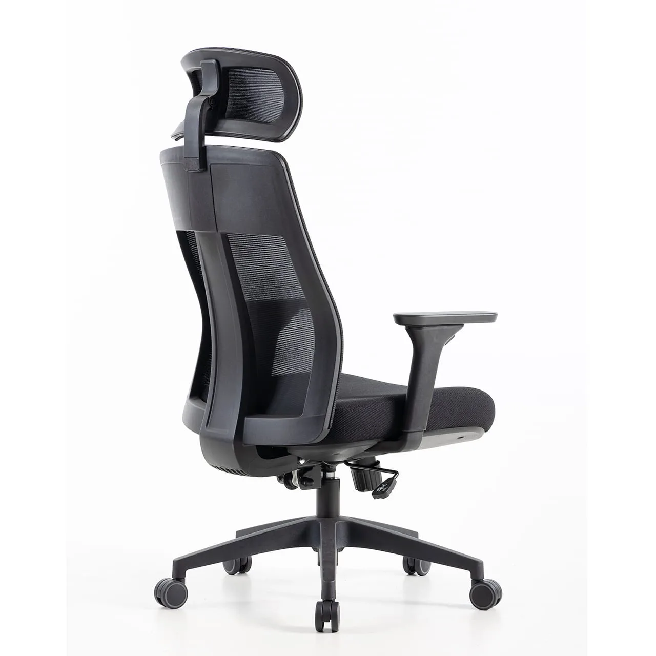 Fauteuil bureautique noir ALTO - ACT’ – vue de trois quarts arrière