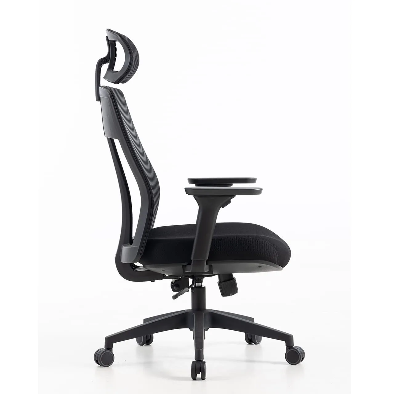 Fauteuil bureautique noir ALTO - ACT’ – vue de profil