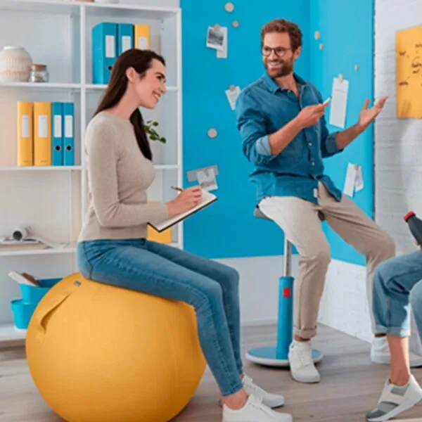 Ballon d'assise ergonomique Leitz Ergo Cosy 65 cm – Jaune