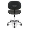 Chaise médicale à roulettes CLPU-L – noire – ACT' – vue de dos