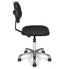 Chaise médicale à roulettes CLPU-L – noire – ACT' – vue de profil