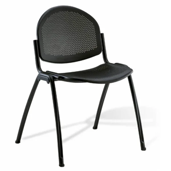 Chaise empilable métal DIAM-M – 2 coloris – ACT' – Noir