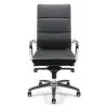 Fauteuil manager en cuir noir haut de gamme ETAN-H – ACT’ – vue de face