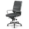 Fauteuil manager en cuir noir haut de gamme ETAN-H – ACT’ – vue de trois quarts