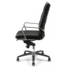 Fauteuil manager en cuir noir haut de gamme ETAN-H – ACT’ – vue de profil