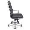 Fauteuil manager en cuir noir haut de gamme ETAN-H – ACT’ – vue de profil