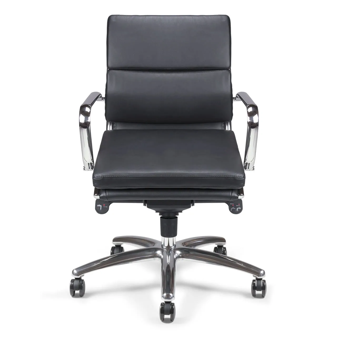 Fauteuil manager en cuir noir haut de gamme ETAN-L - ACT' – Image 2