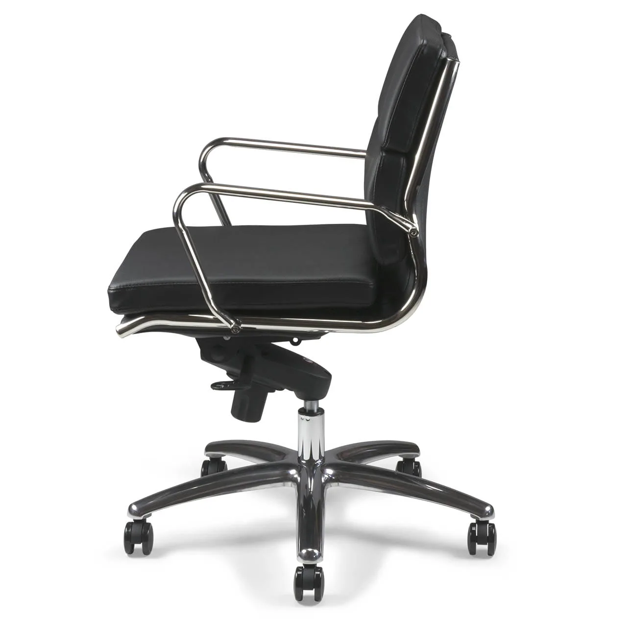 Fauteuil manager en cuir noir haut de gamme ETAN-L - ACT' – Image 4