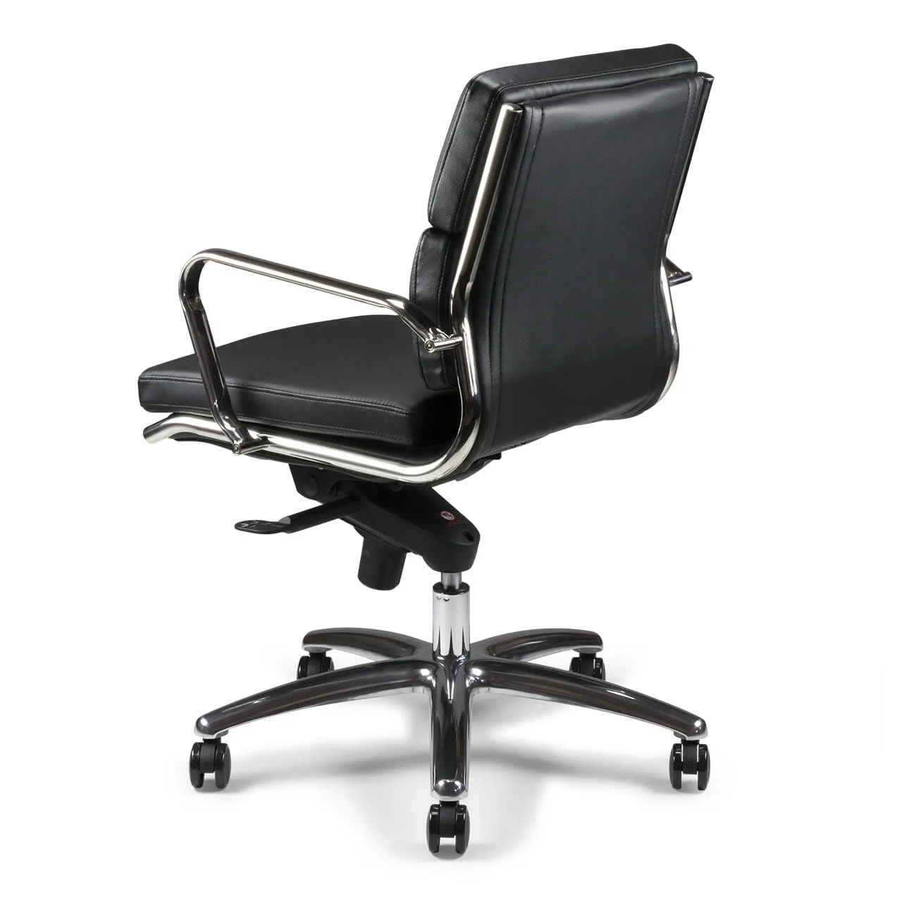 Fauteuil manager en cuir noir haut de gamme ETAN-L - ACT' – Image 5