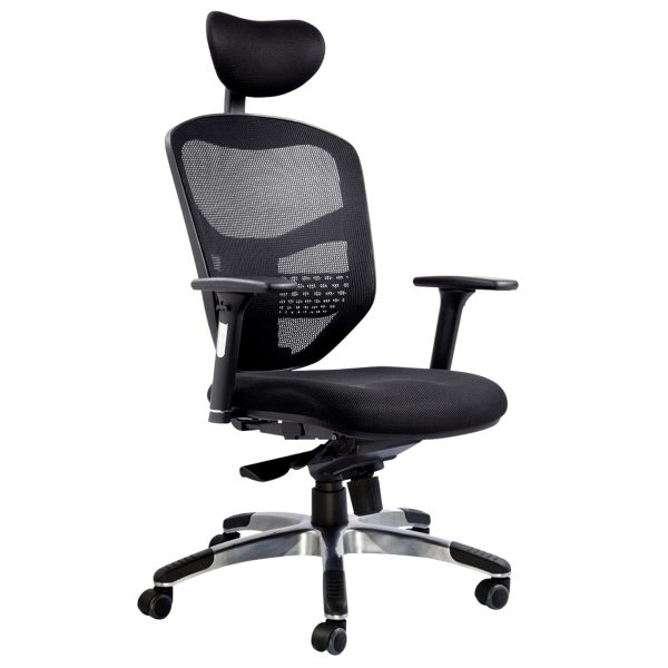Fauteuil de bureau usage intensif 1673v2 – Résille et têtière | MTi
