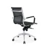 Fauteuil de direction Chromy 60 en résille noire - MTi