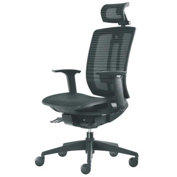 Fauteuil ergonomique synchrone 35X résille noir - MTi