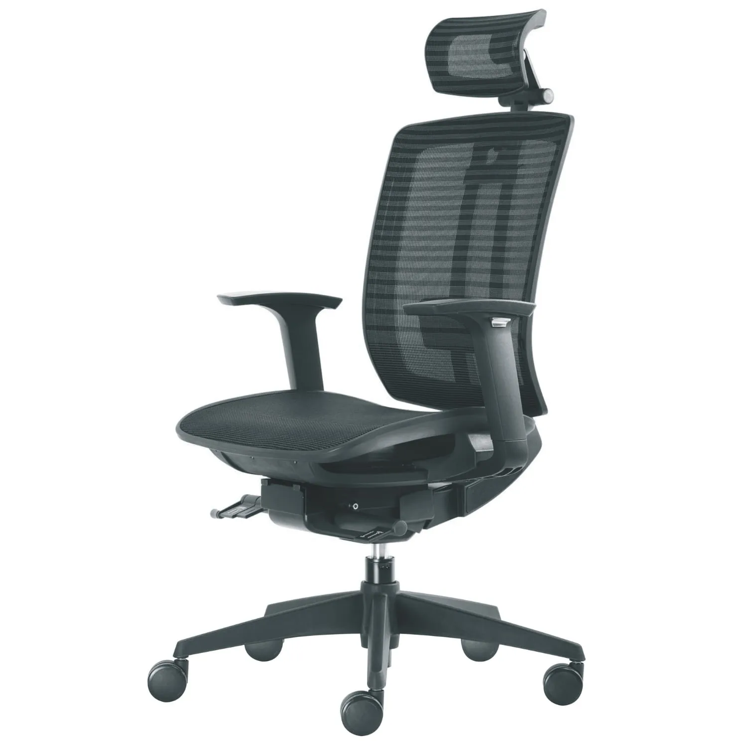 Fauteuil ergonomique synchrone 35X résille noir - MTi