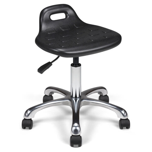 Tabouret mobile à dossier FIPU-L en PU – ACT'