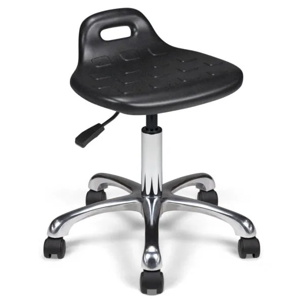 Tabouret mobile à dossier FIPU-L en PU – ACT'