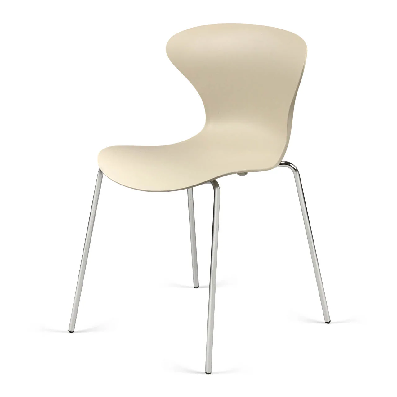 Chaise design polypropylène GINA – beige – ACT'