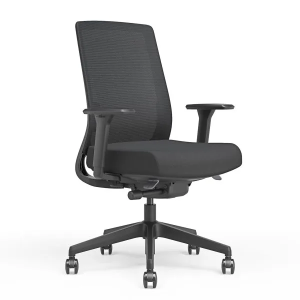 Fauteuil bureautique synchrone HUGO noir - ACT’